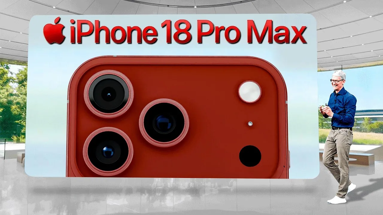 Redesigned Dynamic Island feature on the iPhone 18 Pro Max display