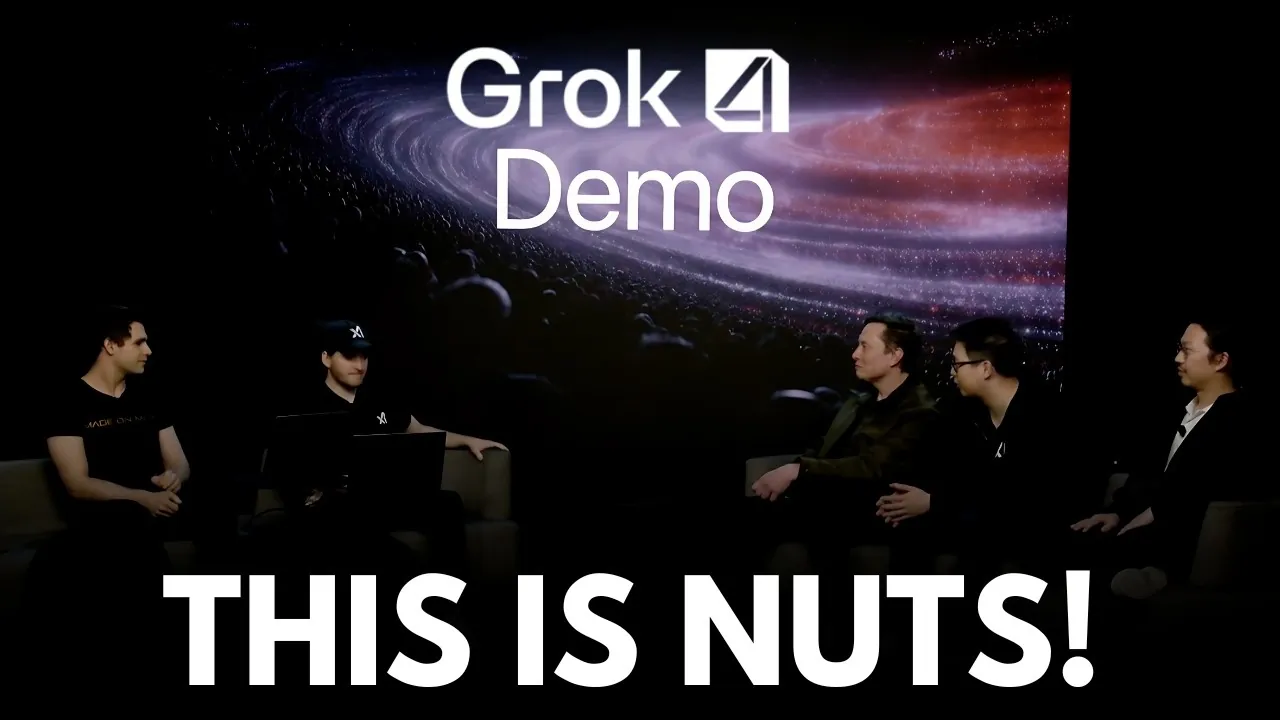 Elon Musk unveiling Grok 4, the next big leap in artificial intelligence