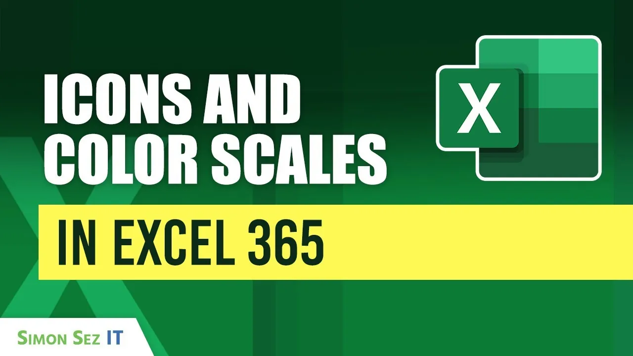 Example of Excel color scales highlighting data trends