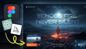 Figma and AI tools used for no-code website design