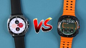 Galaxy Watch 8 Ultra and Classic side-by-side design comparison