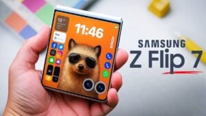 Samsung Galaxy Z Flip 7 showcasing its sleek and compact design