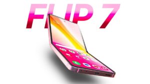 Galaxy Z Flip 7 showcasing its sleek foldable design and compact form factor
