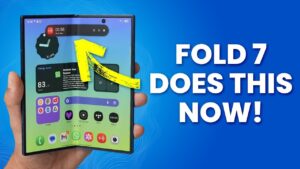 Galaxy Z Fold 7 showcasing advanced camera features for creative users