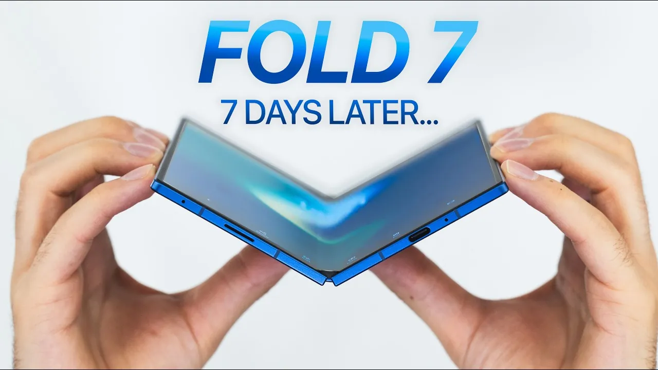 Close-up of the Samsung Galaxy Z Fold 7’s 200MP main camera