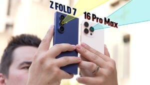 Galaxy Z Fold 7 vs iPhone 16 Pro Max camera comparison for ultrawide shots