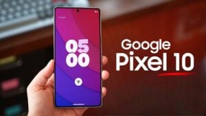 Google Pixel 10 Pro XL smartphone with advanced AI features and sleek design