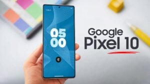 Google Pixel 10 Pro XL smartphone showcasing sleek design and vibrant colors
