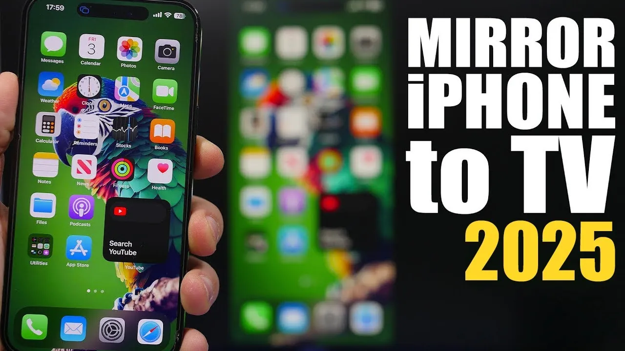 Step-by-step instructions for connecting your iPhone to a TV wirelessly