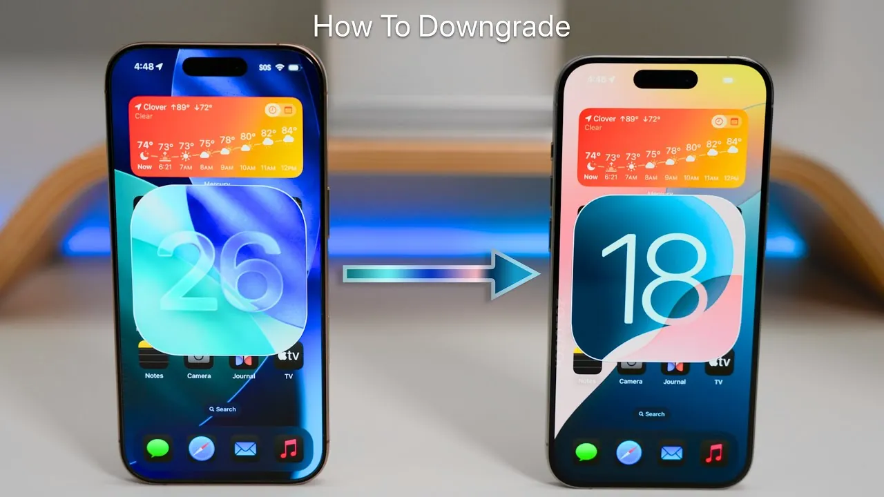 How to safely downgrade iOS 26 to iOS 18 on your iPhone