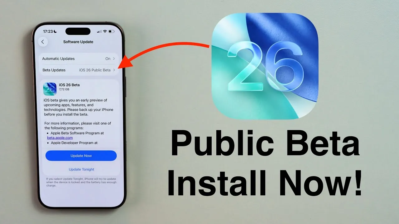 Step-by-step instructions for installing iOS 26 public beta on your iPhone