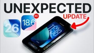 iOS 18.6 RC update enabling third-party app installations in the EU