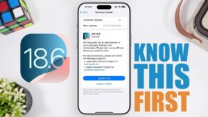 iOS 18.6 update focusing on performance and battery improvements