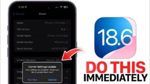 iOS 18.6 update showcasing advanced security features for iPhone users