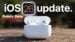 AirPods with iOS 26 beta showcasing new camera control features