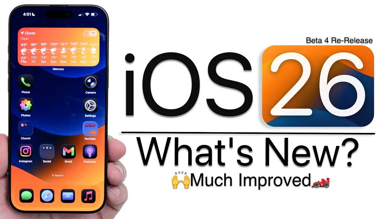Dynamic wallpapers introduced in iOS 26 Beta 4 update