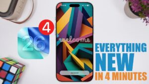 Liquid glass design in iOS 26 Beta 4 showcasing sleek aesthetics