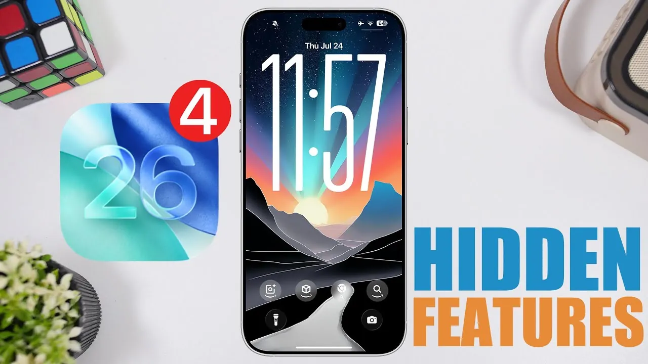 Redesigned app icons in iOS 26 Beta 4 showcasing modern visuals