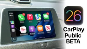 iOS 26 CarPlay dashboard showcasing new widget integration