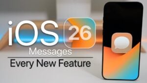 Customizable animated backgrounds in iOS 26 iMessage update