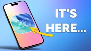 Liquid Glass design update in iOS 26 showcasing sleek transparency effects