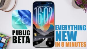 iOS 26 public beta showcasing new features and design updates