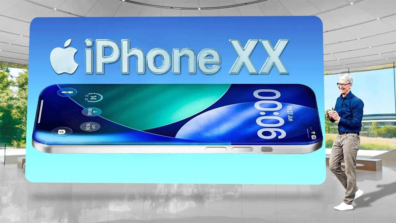 Rumored iPhone 20 with under-display sensors and futuristic design