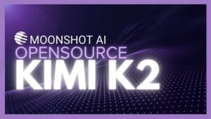 Kimi K2 open-source AI model with one trillion parameters