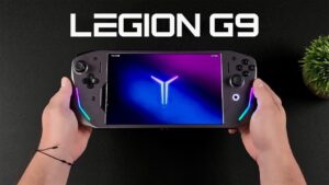 Lenovo Legion G9 controller paired with the Legion Tab 4 for gaming