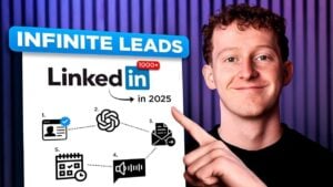 A professional crafting a personalized LinkedIn outreach message