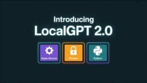 Illustration of localGPT 2.0's secure document management features