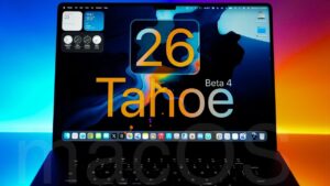 Enhanced liquid glass effects in macOS Tahoe 26 Beta 4 interface