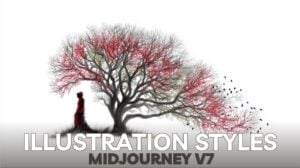 Overview of MidJourney v7's 25 unique illustration styles for digital artists