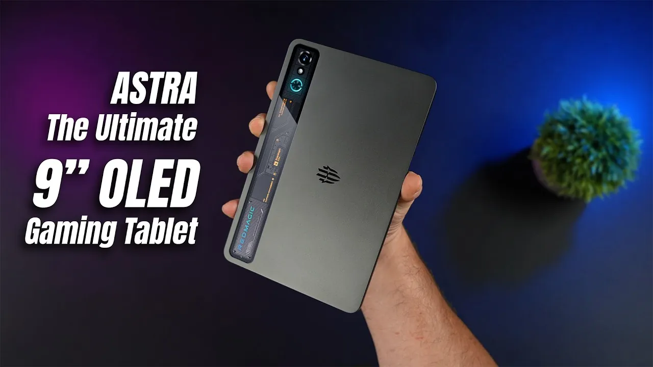 Vivid OLED display of the RedMagic ASTRA tablet in action