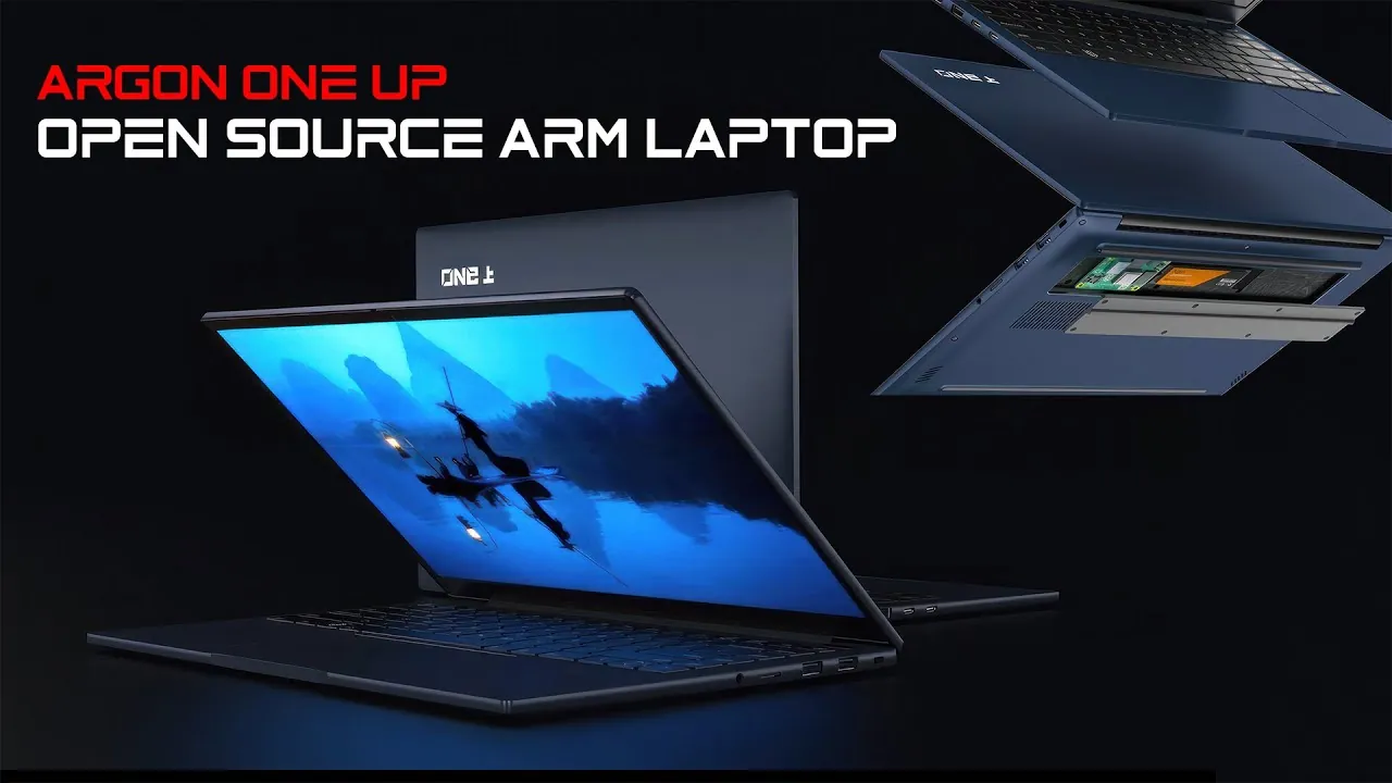 Open-source ARM laptop showcasing modular Raspberry Pi features