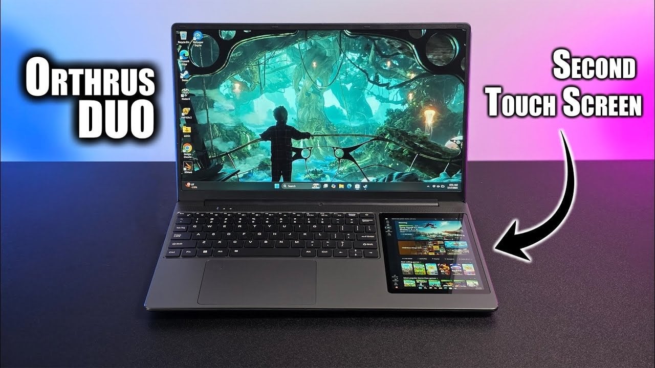 Orthrus Duo Dual-Screen Laptop Review : Redefines Multitasking for Everyday Use