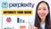 Overview of Perplexity Labs’ interactive dashboard for research