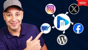 Repurposing a YouTube video into multiple content formats for social media and blogs