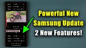 Samsung Galaxy Enhance-X app showcasing focus shift feature for depth of field adjustments