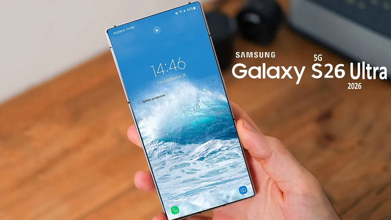 Close-up of the Samsung Galaxy S26 Ultra’s advanced camera system