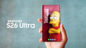 Samsung Galaxy S26 Ultra showcasing its sleek minimalist design