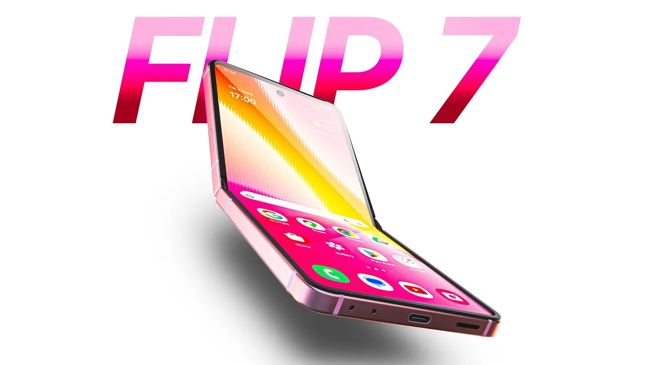 Samsung Galaxy Z Flip 7 with enhanced LTPO OLED display and vibrant colors