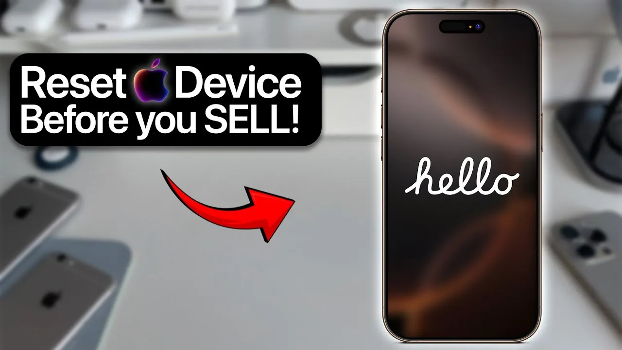 Step-by-step guide to resetting Apple devices for resale or gifting