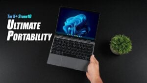 Lightweight Storm10 Mini laptop with sleek aluminum design