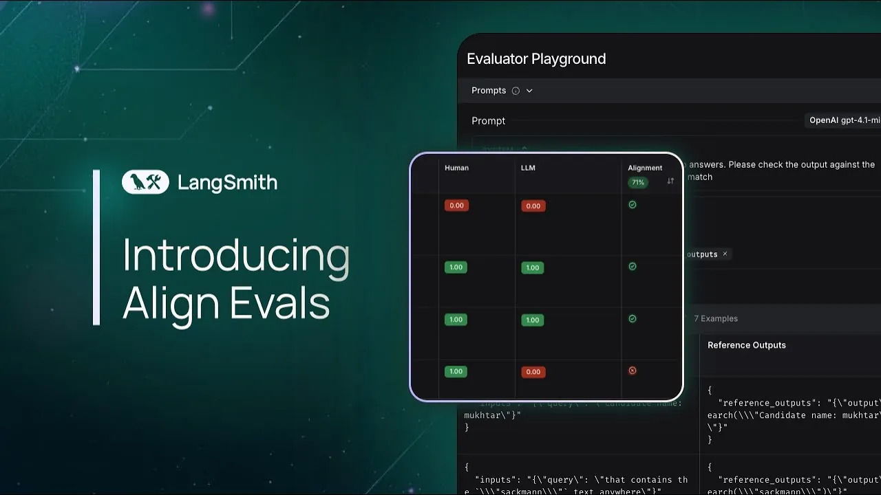 Streamlined AI evaluation process using Align Evals by Langsmith