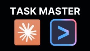 Taskmaster AI interface showcasing coding efficiency tools