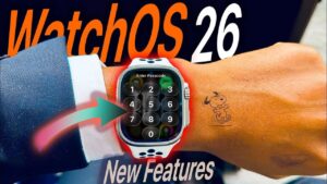 watchOS 26 Beta 4 update showcasing redesigned app icons and new features