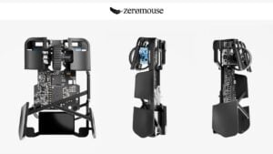 Close-up of the ultra-lightweight Zero Mouse design