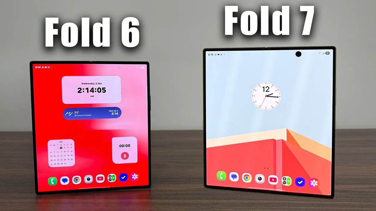 Close-up of the Samsung ZFold 7's 200MP camera system