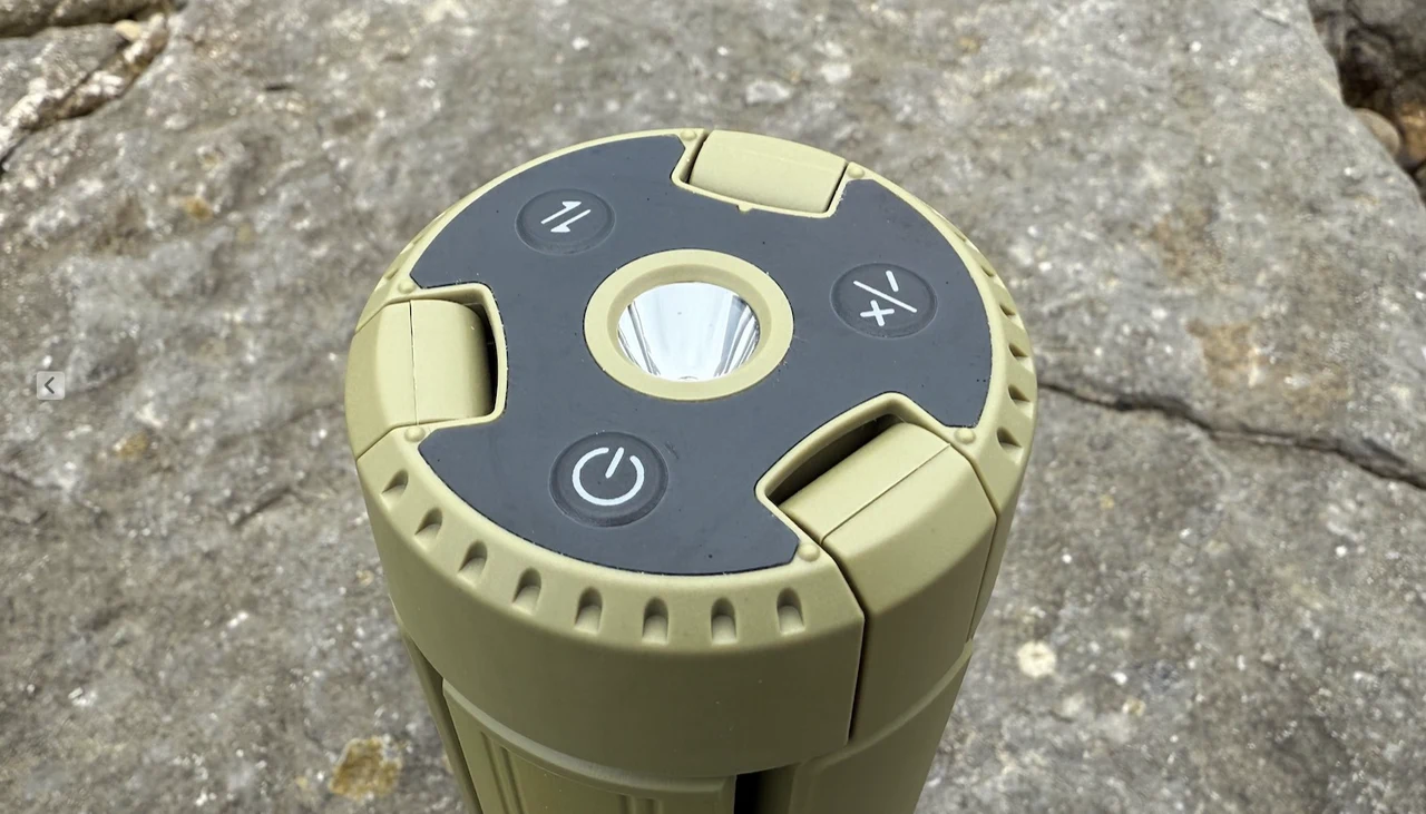 BougeRV Telescopic Camping Lantern controls